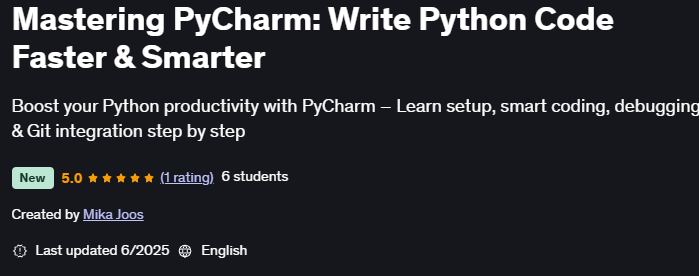 Images · Maîtriser PyCharm : Écrire Python Code plus rapide et plus intelligent 2025-6
