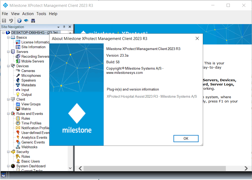 Pictures · Milestone XProtect Essential+ 2023 R3
