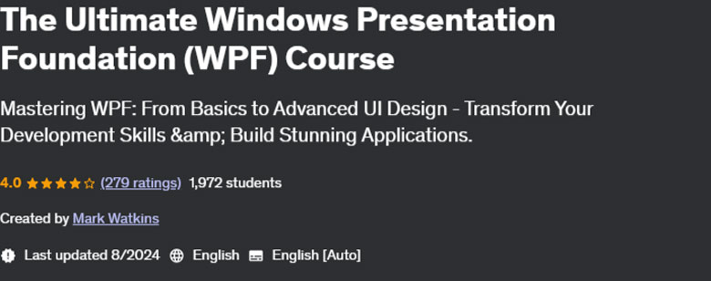 Pictures · Udemy — The Ultimate Windows Presentation Foundation (WPF) Course 2022-5