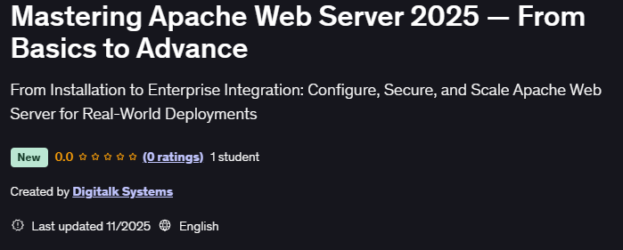 Bilder · Apache Web Server zu verwalten 2025 Von Basis bis Fortschritt 2025-11