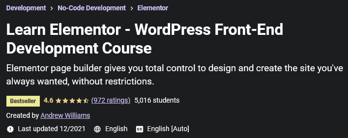 Pictures · Learn Elementor – WordPress Front-End Development Course 2021-12
