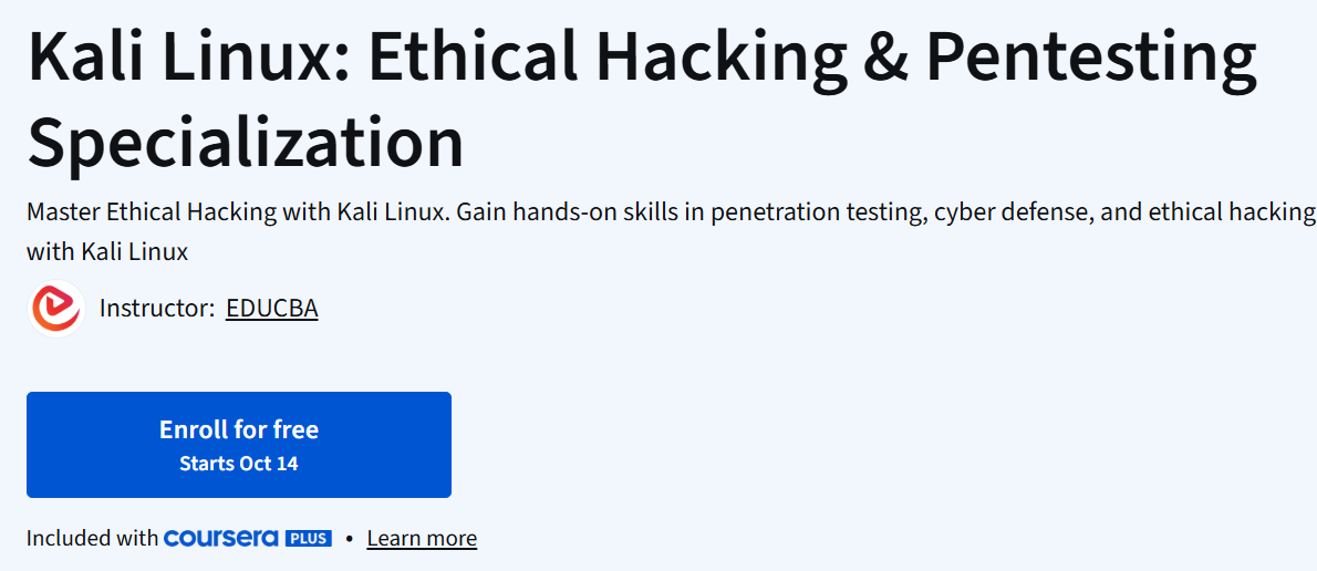 Imágenes · El Kali LinuxEspecialización en Hacking & Pentesting 2025-10