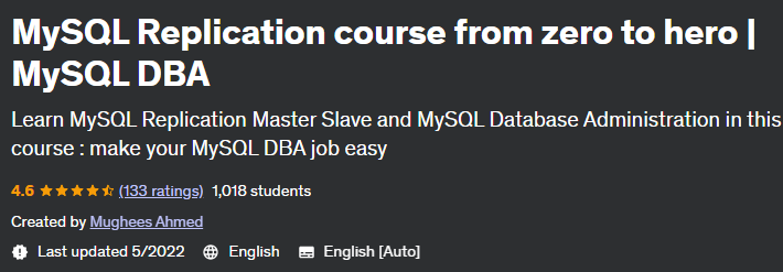 Pictures · Udemy — MySQL Replication course from zero to hero | MySQL DBA 2022-5