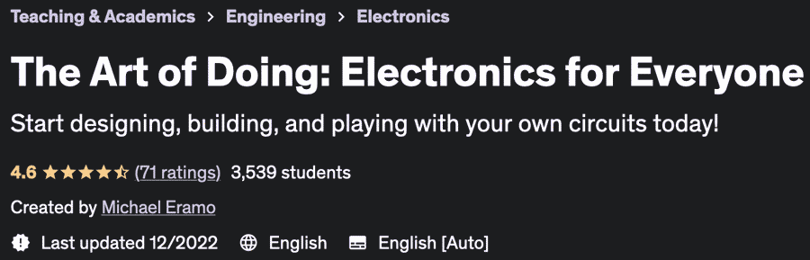 Pictures · Udemy — The Art of Doing: Electronics for Everyone 2022-1