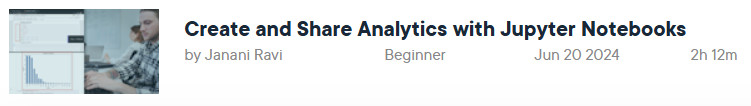 Pictures · Pluralsight — Create and Share Analytics with Jupyter Notebooks 2024-6