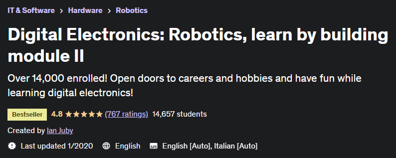 Pictures · Udemy — Digital Electronics: Robotics, learn by building module II 2020-1