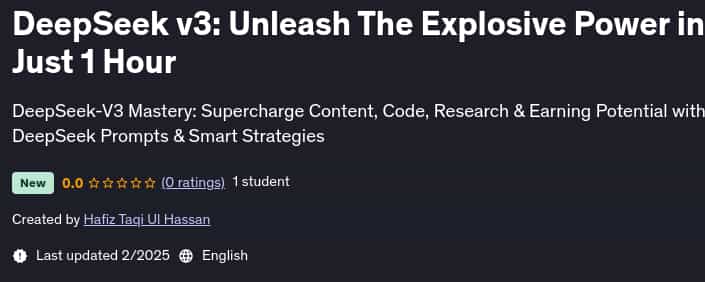 Pictures · Udemy — DeepSeek v3: Unleash The Explosive Power in Just 1 Hour 2025-2