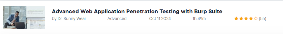 Pictures · Pluralsight — Advanced Web Application Penetration Testing with Burp Suite 2024-10