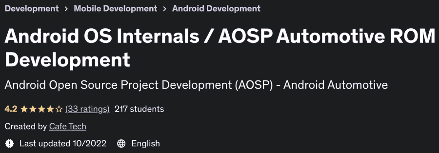 Pictures · Udemy — Android OS Internals / AOSP Automotive ROM Development 2022-2