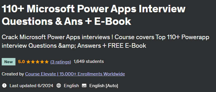 Pictures · Udemy — 110+ Microsoft Power Apps Interview Questions & Ans + E-Book 2024-6