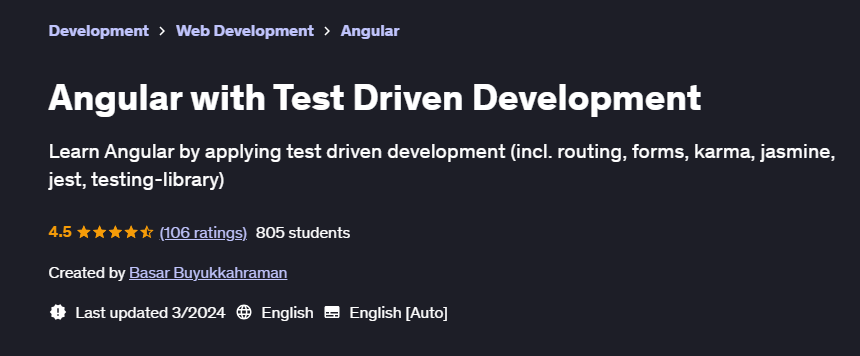 Pictures · Angular with Test Driven Development 2022-7