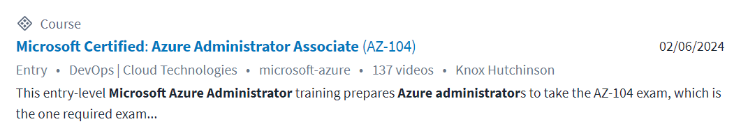 Pictures · CBTNuggets — Microsoft Certified Azure Administrator Associate (AZ-104) Online Training 2024-6