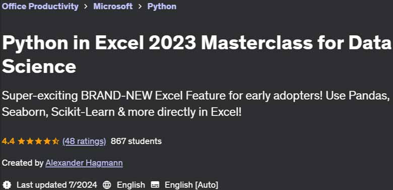 Pictures · Udemy — Python in Excel 2023 Masterclass for Data Science 2024-3