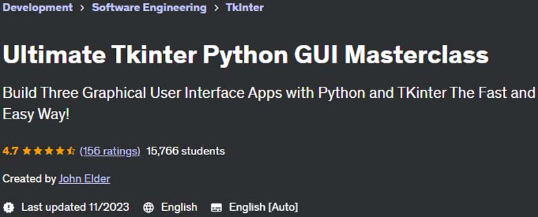 Pictures · Ultimate Tkinter Python GUI Masterclass 2020-3