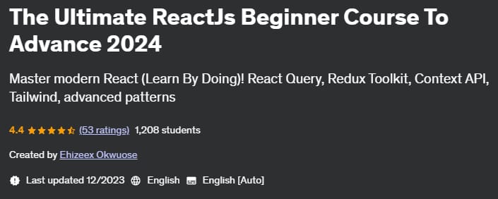 Pictures · Udemy — The Ultimate ReactJs Beginner Course To Advance 2024 2023-3