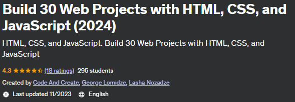 Pictures · Build 30 Web Projects with HTML, CSS, and JavaScript (2024) 2023-9