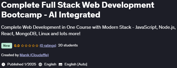 Pictures · Udemy — Complete Full Stack Web Development Bootcamp – AI Integrated 2025-1