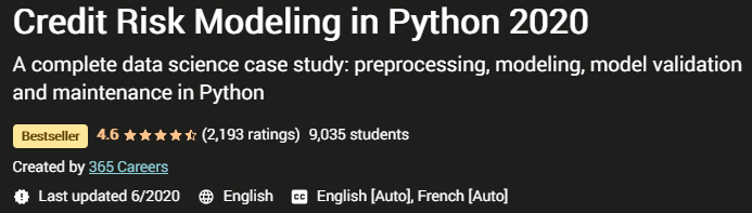 Pictures · Udemy — Credit Risk Modeling in Python 2020 2020-6/2024-9