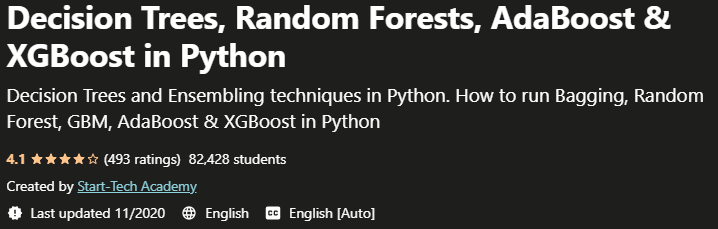 Pictures · Udemy — Decision Trees, Random Forests, AdaBoost & XGBoost in Python 2019-2