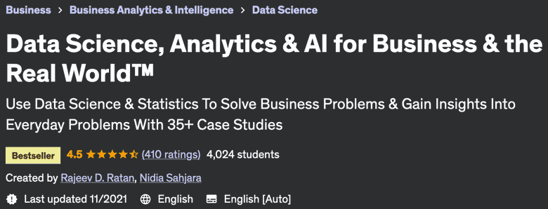 Pictures · Udemy — Data Science, Analytics & AI for Business & the Real World™ 2020-11