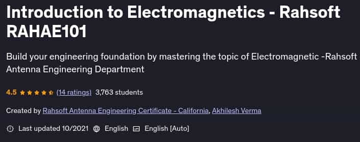 Pictures · Udemy — Introduction to Electromagnetics – Rahsoft RAHAE101 2021-10