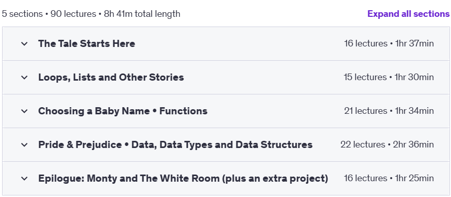 Course topics · A Python Tale • A Relaxed Programming Course for Beginners 2024-4
