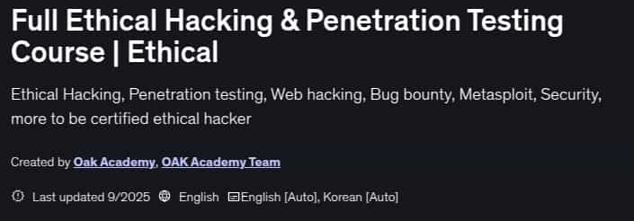 Pictures · Udemy — Full Ethical Hacking & Penetration Testing Course | Ethical 2025-9