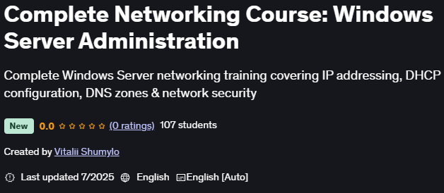 Pictures · Complete Networking Course: Windows Server Administration 2025-7