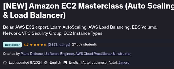 Pictures · Udemy — [NEW] Amazon EC2 Masterclass (Auto Scaling & Load Balancer) 2024-8