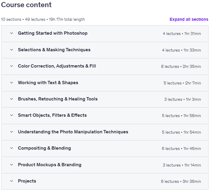 Course topics · Photoshop 2025 Mega Course – Basic to Advance 2025-9