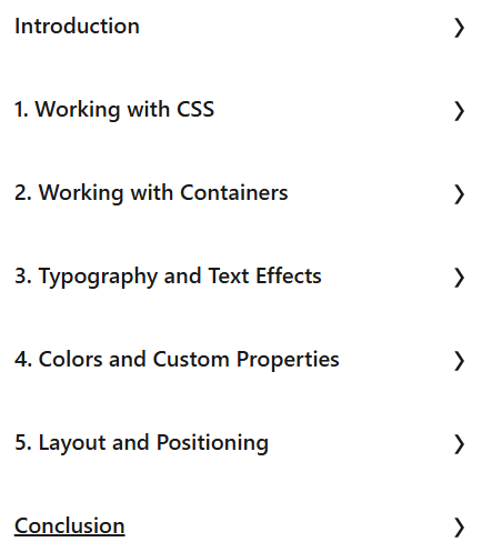 Course topics · LinkedIn — CSS Toolkit: Tips and Techniques for Layout and Styling 2025-4
