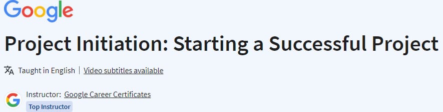 Pictures · Coursera — Project Initiation: Starting a Successful Project 2023-12