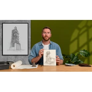 Artistic Architectural Drawing with Ink 2023-2