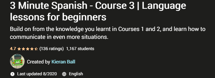 Pictures · Udemy — 3 Minute Spanish – Course 1-7 | Language lessons for beginners 2020-10
