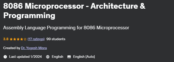 Pictures · Udemy — 8086 Microprocessor – Architecture & Programming 2024-1