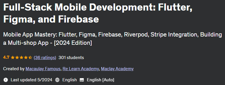 Pictures · Full-Stack Mobile Development: Flutter, Figma, and Firebase 2024-5