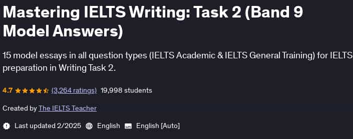 Pictures · Udemy — Mastering IELTS Writing: Task 2 (Band 9 Model Answers) 2025-2