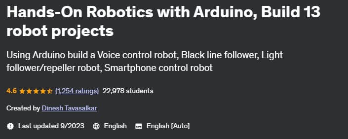 Pictures · Udemy — Hands-On Robotics with Arduino, Build 13 robot projects 2020-6