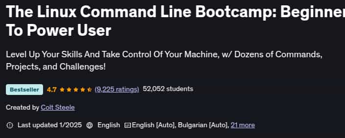 画像 · ☆ ☆ Linux コマンドライン Bootcamp: Beginner to Power User 2025-1