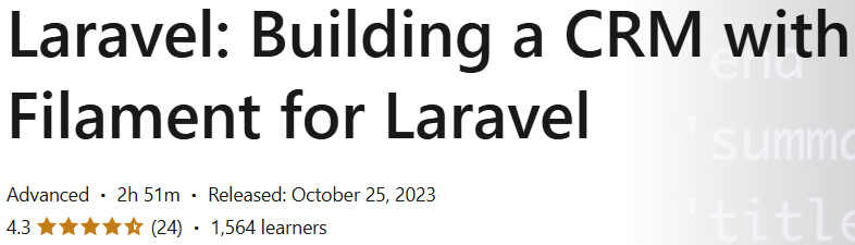 Pictures · LinkedIn — Laravel: Building a CRM with Filament for Laravel 2023-10