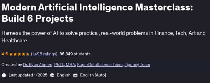 Pictures · Udemy — Modern Artificial Intelligence Masterclass: Build 6 Projects 2025-1
