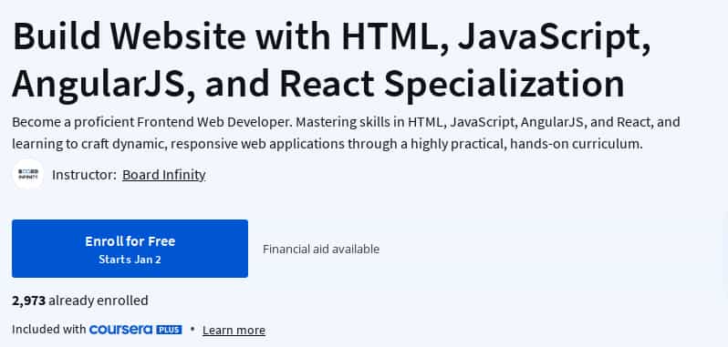 Pictures · Coursera — Build Website with HTML, JavaScript, AngularJS, and React Specialization 2025-1