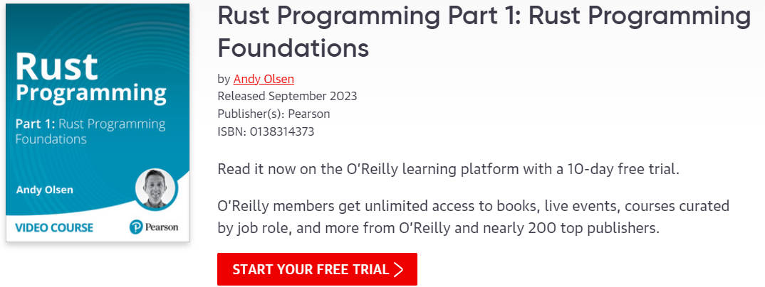 Pictures · Oreilly – Rust Programming Part 1: Rust Programming Foundations 2023-9