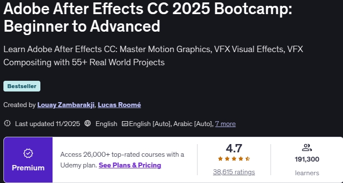 تصاویر · ایڈوبی After Effects سی سی 2025 بوتکمپ: ابتدائی طور پر آگے بڑھنے کے لئے 2025-11