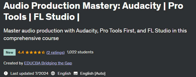 Pictures · Audio Production Mastery: Audacity | Pro Tools | FL Studio | 2024-6