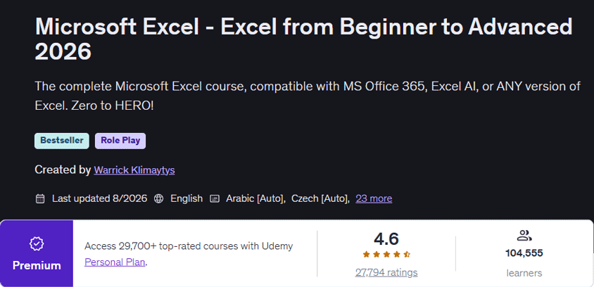 تصاویر · Microsoft Excel - ابتدائی سے اعلی درجے تک 2026 2026-8