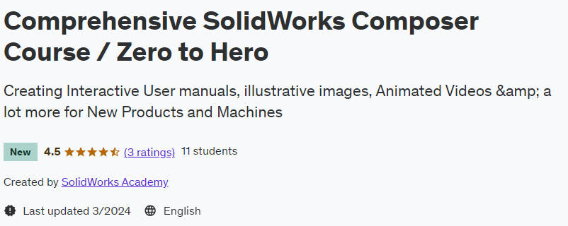 Pictures · Udemy — Comprehensive SolidWorks Composer Course / Zero to Hero 2024-3