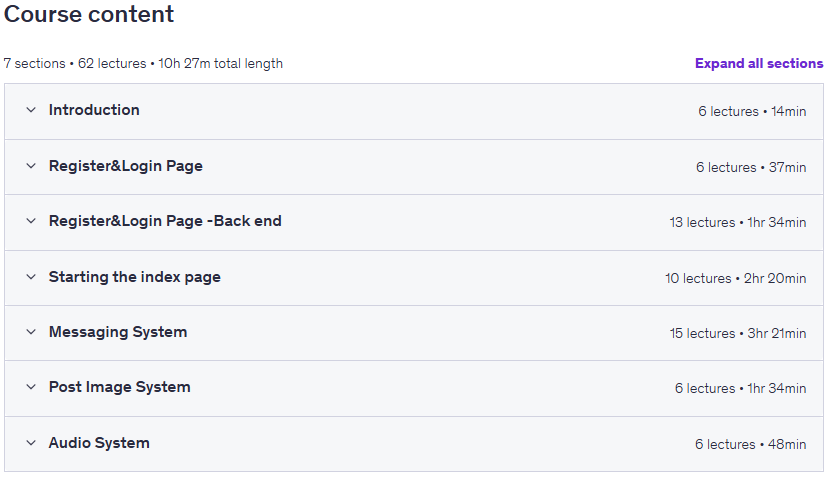 موضوعات الدورة · WhatsApp الكلون دورة شاملة استخدام WebSockets, PHP, MySQL + Js 2021-12