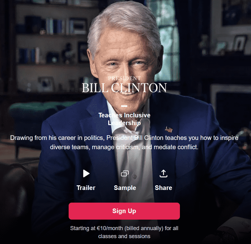 Pictures · MasterClass — President Bill Clinton Teaches Inclusive Leadership 2022-9