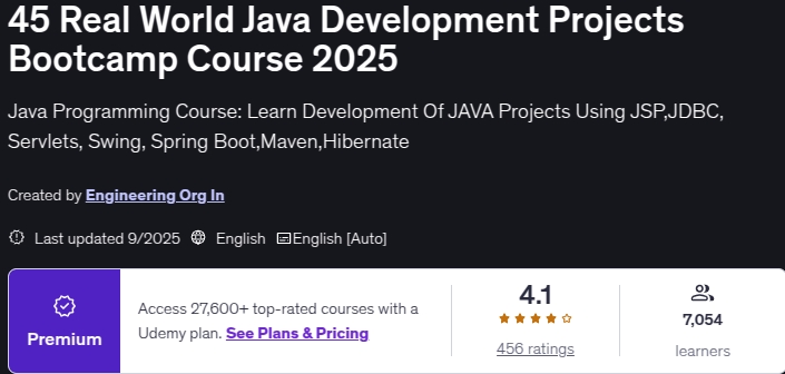 图片 · 45 现实世界 Java 开发项目 Bootcamp 课程 2025 2025-9